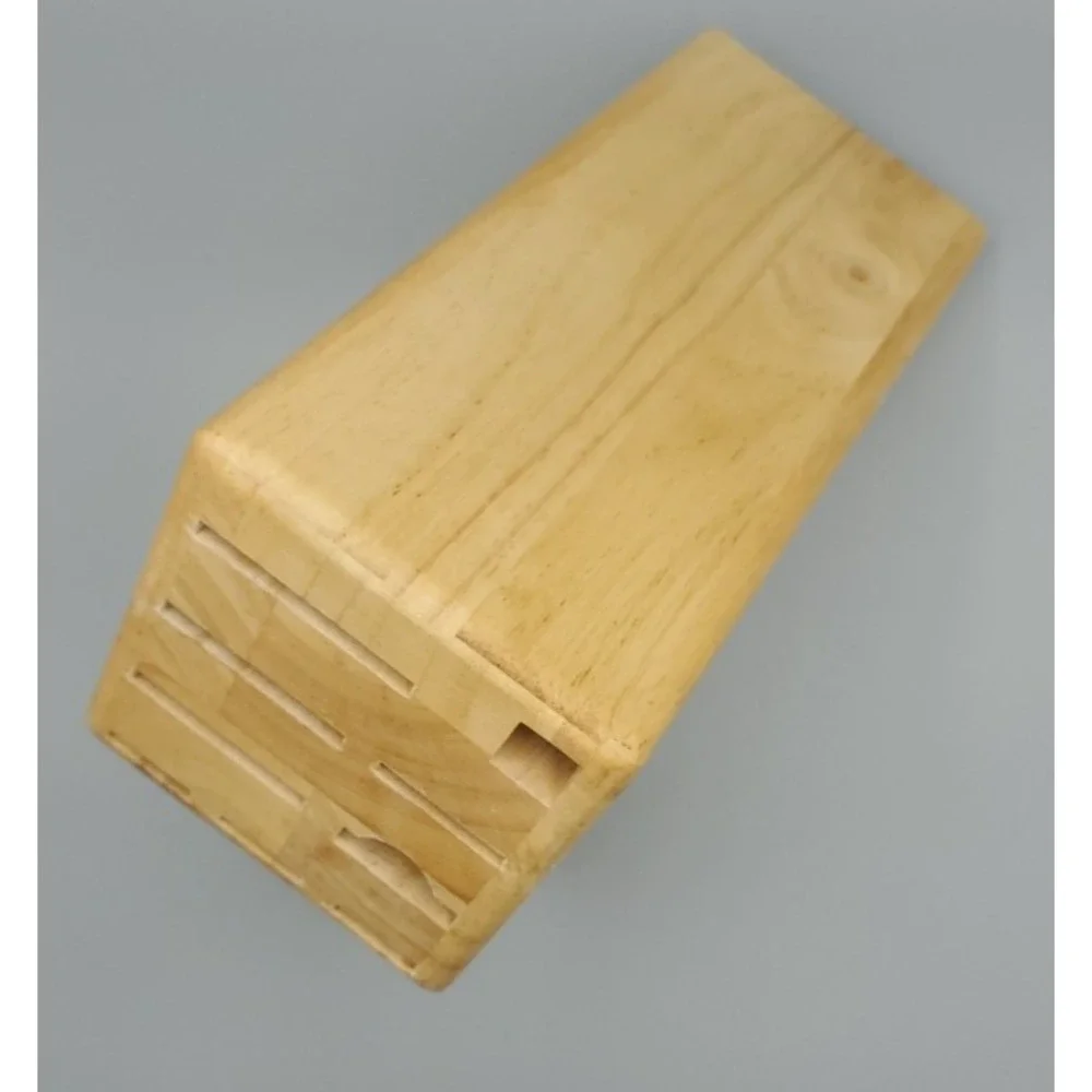 Wusthof 13‎ Slot Solid Hardwood Knife Block Blonde Light  HD1303 Countertop READ